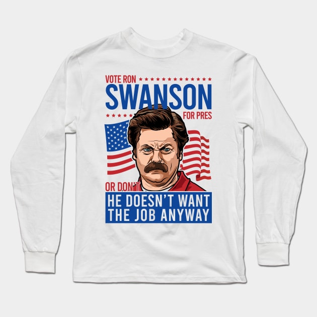 Vote For Ron Long Sleeve T-Shirt by CoDDesigns